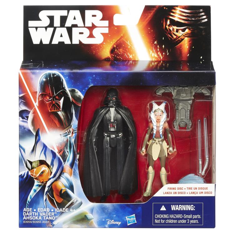 Star Wars 3.75" Darth Vader & Ahsoka Tano 2-Pack (Rebels) Gallery Image 3