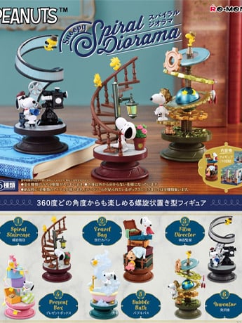 Peanuts Snoopy Spiral Diorama Boxed Set of 6 Figures Gallery Image 2