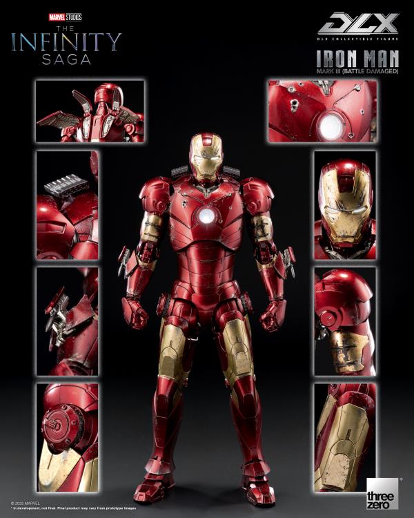 Marvel: The Infinity Saga DLX Iron Man Mark 3 (Battle Damaged) 1/12 Scale Action Figure Gallery Image 12