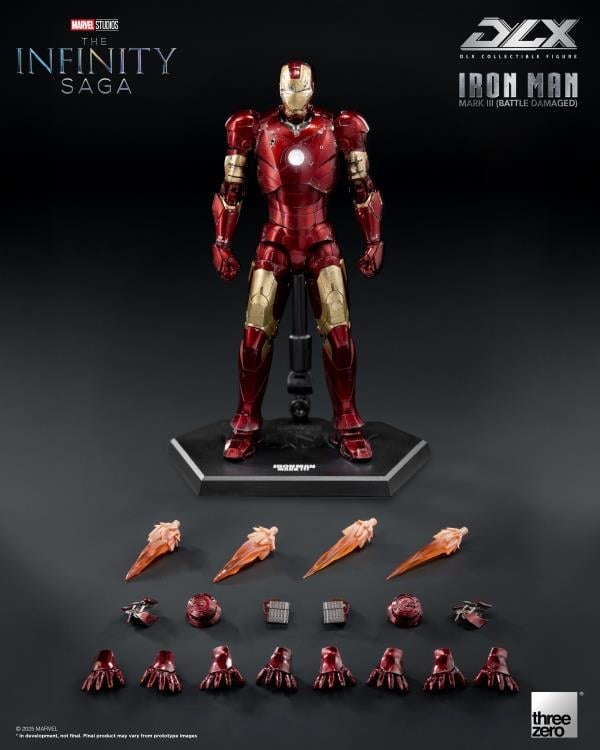 Marvel: The Infinity Saga DLX Iron Man Mark 3 (Battle Damaged) 1/12 Scale Action Figure Gallery Image 13