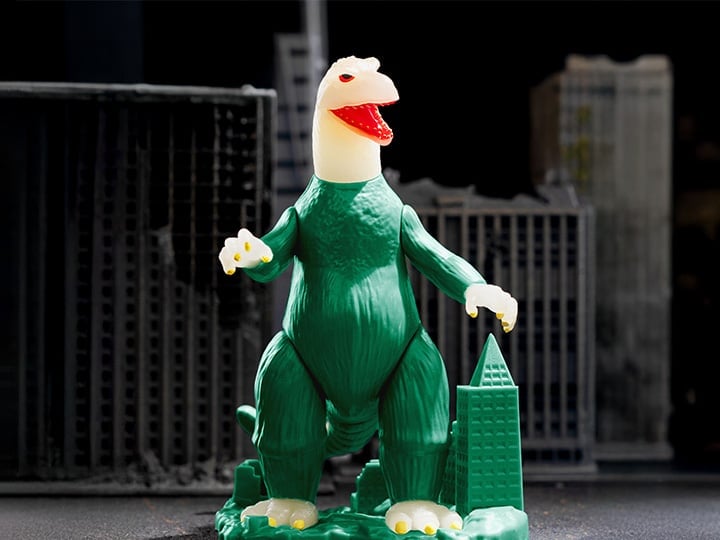 Toho ReAction Godzilla (Model Kit Inspired Glow-in-the-Dark) Action Figure Gallery Image 1