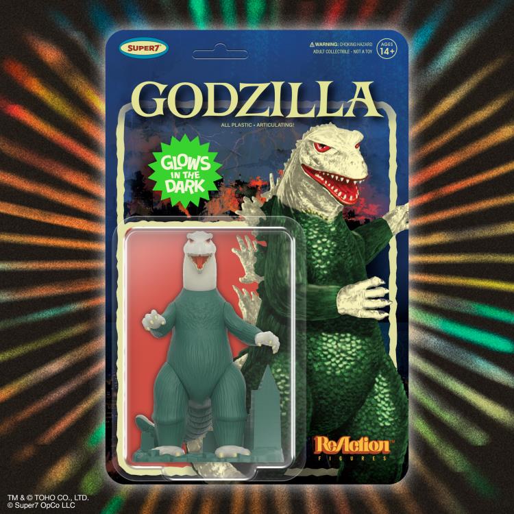 Toho ReAction Godzilla (Model Kit Inspired Glow-in-the-Dark) Action Figure Gallery Image 8