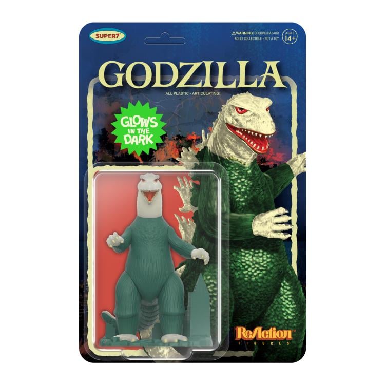 Toho ReAction Godzilla (Model Kit Inspired Glow-in-the-Dark) Action Figure Gallery Image 6