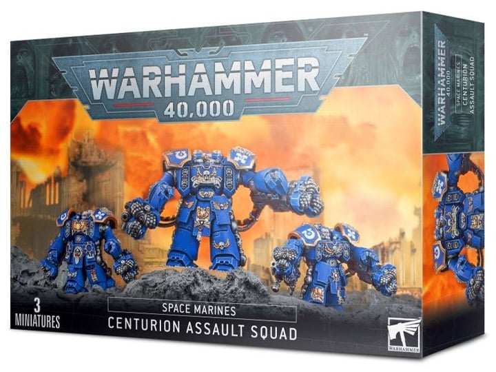 Warhammer 40,000 Space Marines Centurion Assault Squad Miniatures Set Gallery Image 1