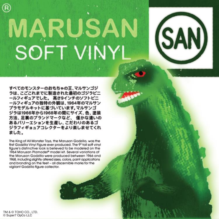 Toho ReAction Marusan Godzilla (L-Tail Glow-in-the-Dark Ver.) Action Figure Gallery Image 6