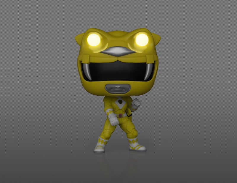 Mighty Morphin Power Rangers: The Movie Pop! Movies #1781 Yellow Ranger (Glow-in-the-Dark) Gallery Image 3