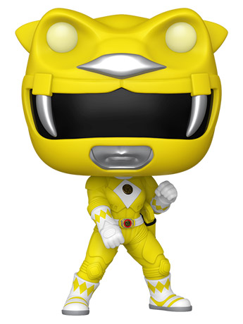 Mighty Morphin Power Rangers: The Movie Pop! Movies #1781 Yellow Ranger (Glow-in-the-Dark) Gallery Image 2