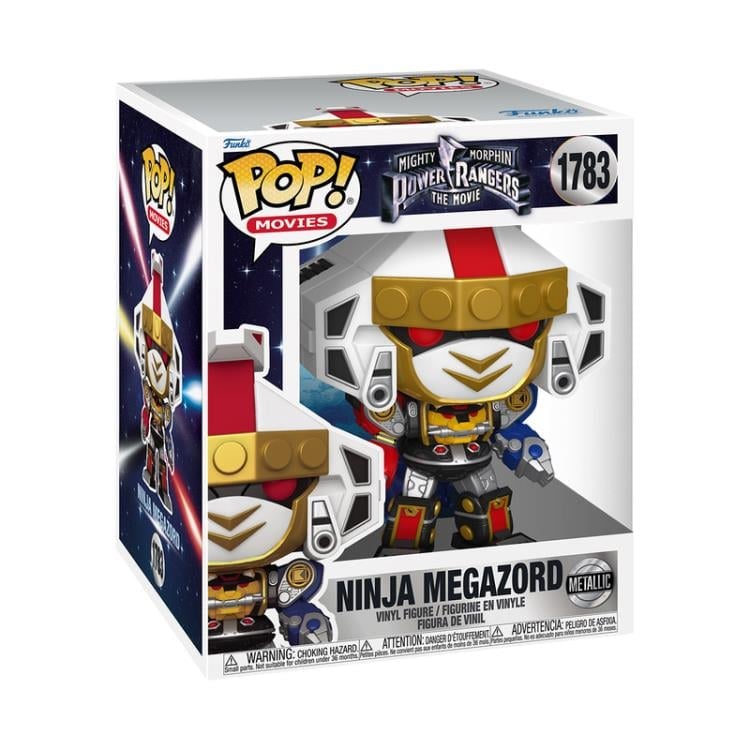 Mighty Morphin Power Rangers: The Movie Pop! Movies #1783 Super Sized 6" Ninja Megazord (Metallic) Gallery Image 3