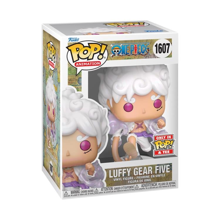 One Piece Pop! #1607 and Tee Monkey D. Luffy (Gear Five) Gallery Image 5
