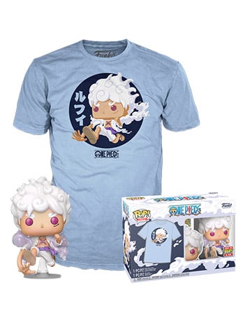 One Piece Pop! #1607 and Tee Monkey D. Luffy (Gear Five) Gallery Image 2