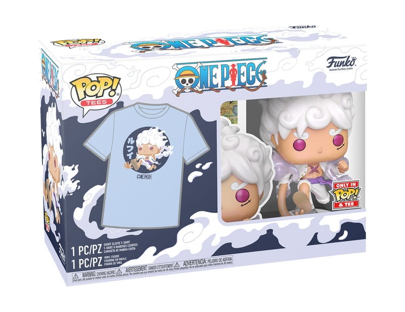 One Piece Pop! #1607 and Tee Monkey D. Luffy (Gear Five) Gallery Image 3