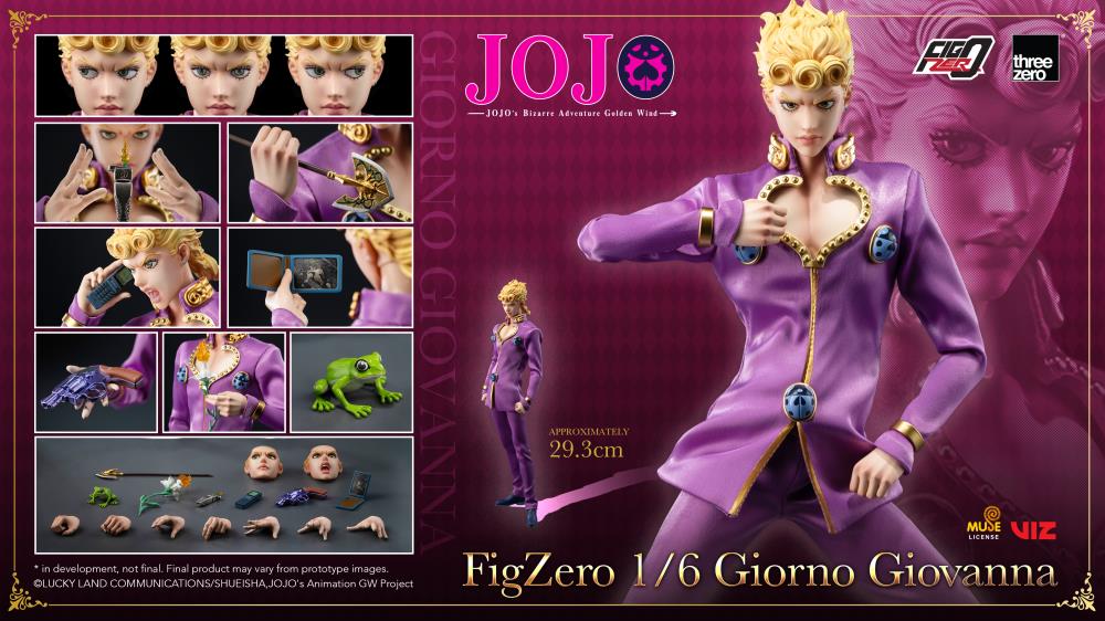 JoJo's Bizarre Adventure: Golden Wind FigZero Giorno Giovanna 1/6 Scale Action Figure Gallery Image 18