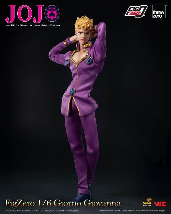 JoJo's Bizarre Adventure: Golden Wind FigZero Giorno Giovanna 1/6 Scale Action Figure Gallery Image 7