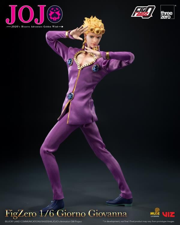 JoJo's Bizarre Adventure: Golden Wind FigZero Giorno Giovanna 1/6 Scale Action Figure Gallery Image 3