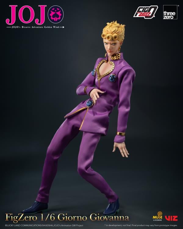 JoJo's Bizarre Adventure: Golden Wind FigZero Giorno Giovanna 1/6 Scale Action Figure Gallery Image 6