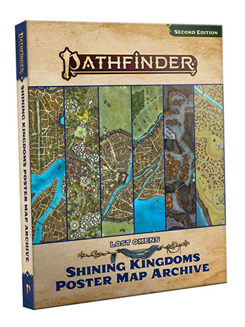 Pathfinder 2E: Lost Omens Shining Kingdoms Poster Map Archive Gallery Image 2