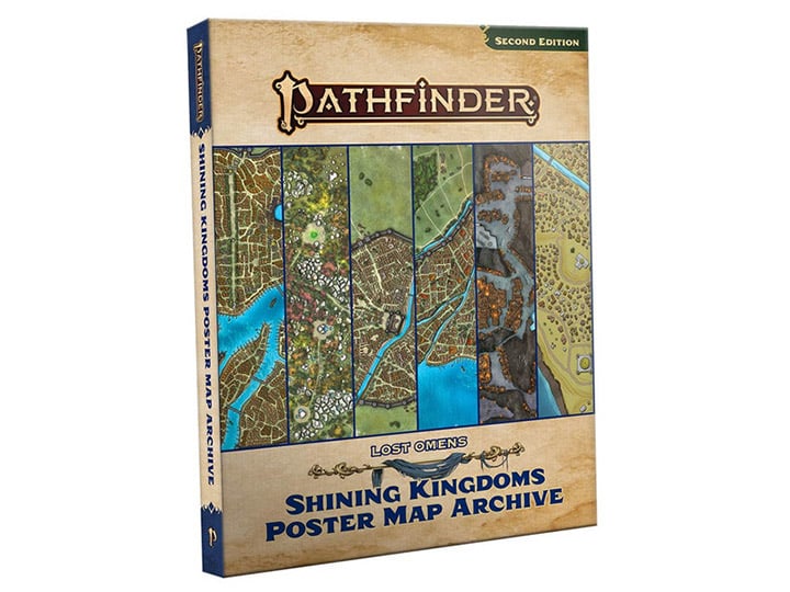 Pathfinder 2E: Lost Omens Shining Kingdoms Poster Map Archive Gallery Image 1
