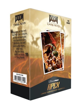 Doom: The Dark Ages Apex Deck Protector Onslaught Box of 105 Card Sleeves Gallery Image 2