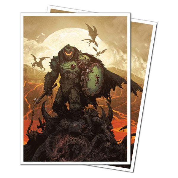 Doom: The Dark Ages Apex Deck Protector Wrath Box of 105 Card Sleeves Gallery Image 3