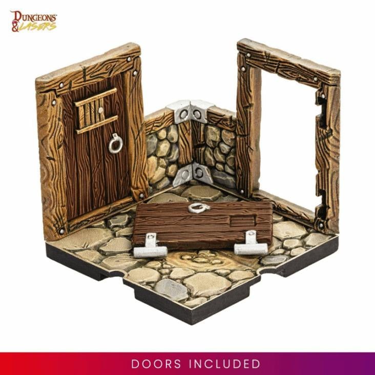 Dungeons & Lasers: Dwarven Mine Half-Height Walls Miniatures Set Gallery Image 4