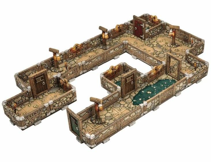 Dungeons & Lasers: Dwarven Mine Half-Height Walls Miniatures Set Gallery Image 3