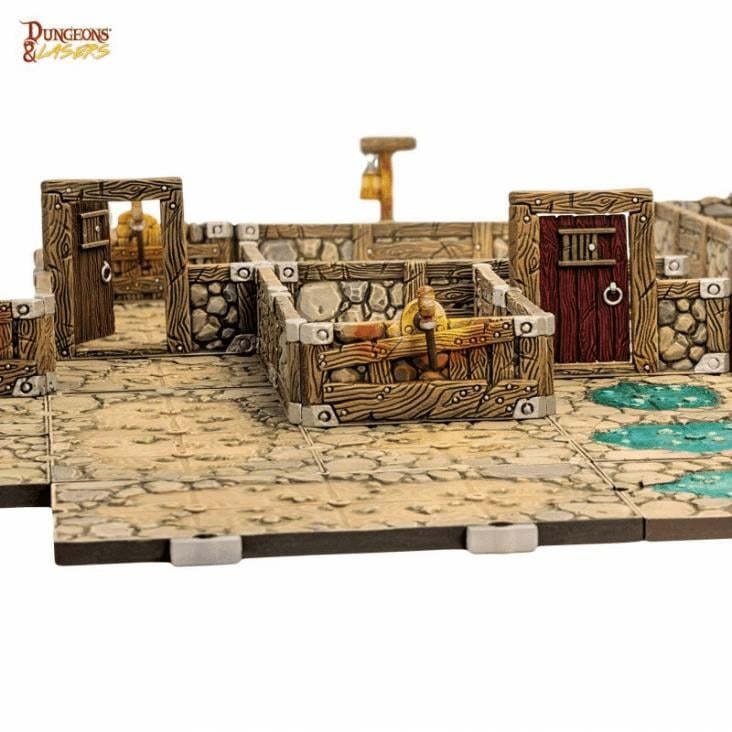 Dungeons & Lasers: Dwarven Mine Half-Height Walls Miniatures Set Gallery Image 12