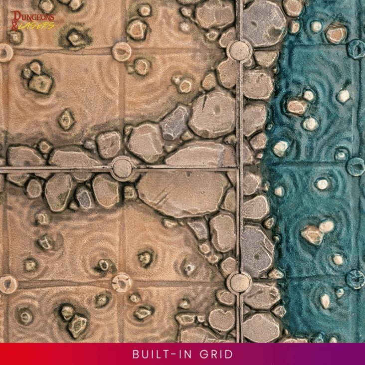 Dungeons & Lasers: Dwarven Mine Half-Height Walls Miniatures Set Gallery Image 14