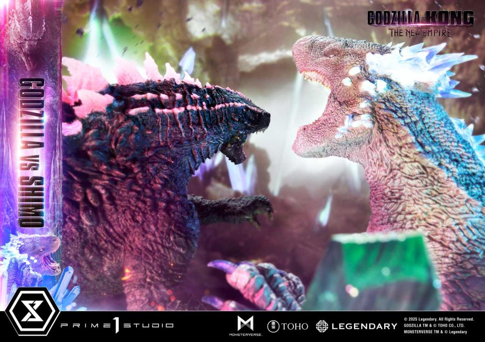 Godzilla x Kong: The New Empire Ultimate Diorama Masterline Godzilla vs. Shimo (Bonus Ver.) Statue Gallery Image 38