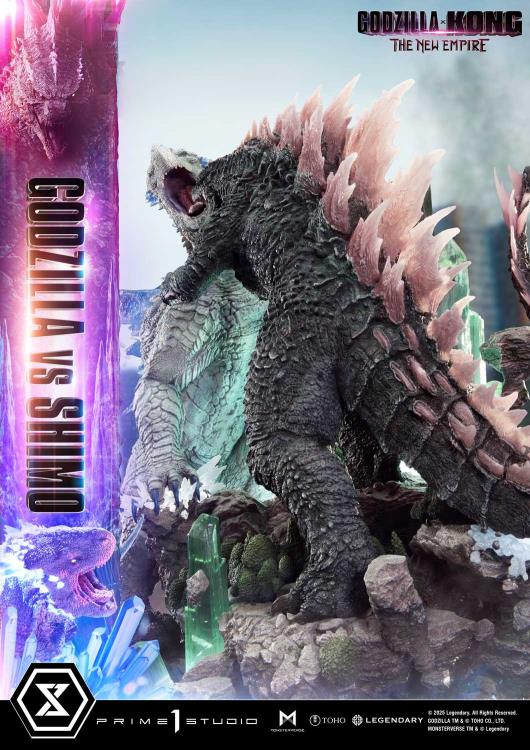 Godzilla x Kong: The New Empire Ultimate Diorama Masterline Godzilla vs. Shimo (Bonus Ver.) Statue Gallery Image 51