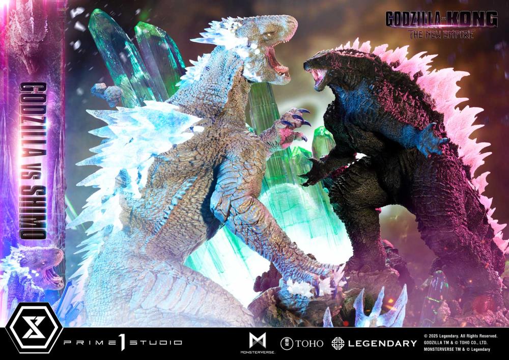 Godzilla x Kong: The New Empire Ultimate Diorama Masterline Godzilla vs. Shimo (Bonus Ver.) Statue Gallery Image 50