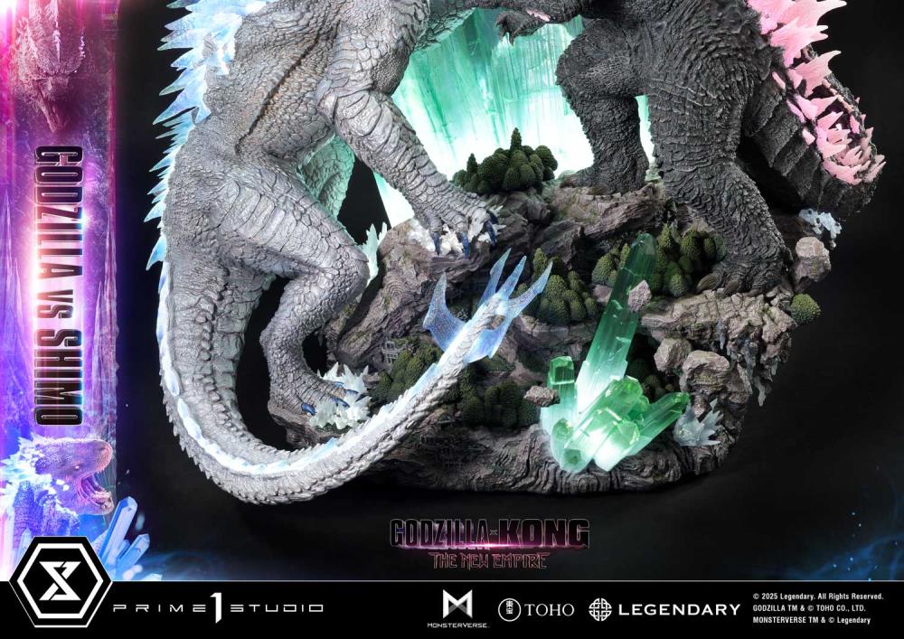 Godzilla x Kong: The New Empire Ultimate Diorama Masterline Godzilla vs. Shimo (Bonus Ver.) Statue Gallery Image 74