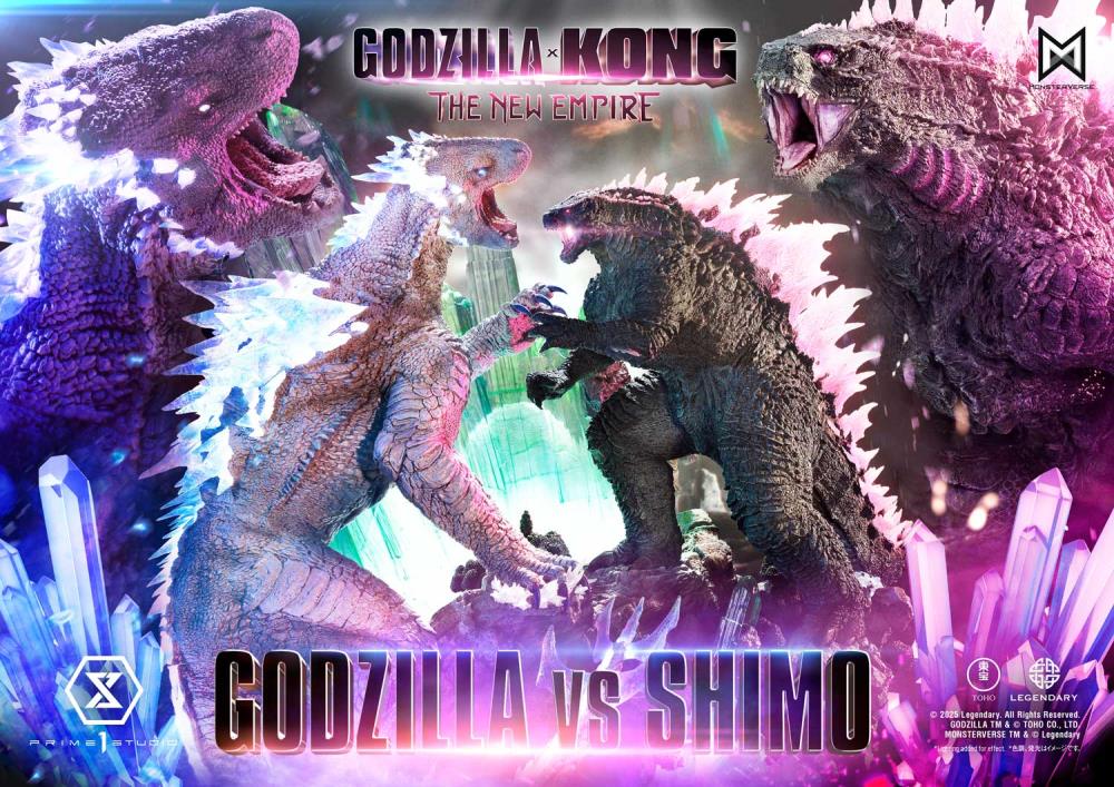 Godzilla x Kong: The New Empire Ultimate Diorama Masterline Godzilla vs. Shimo (Bonus Ver.) Statue Gallery Image 12