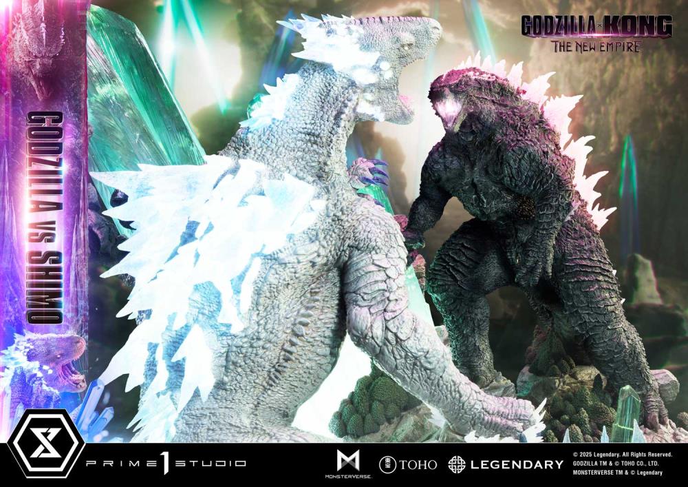 Godzilla x Kong: The New Empire Ultimate Diorama Masterline Godzilla vs. Shimo (Bonus Ver.) Statue Gallery Image 32