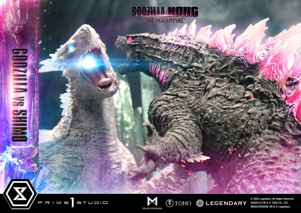 Godzilla x Kong: The New Empire Ultimate Diorama Masterline Godzilla vs. Shimo (Bonus Ver.) Statue Gallery Image 20