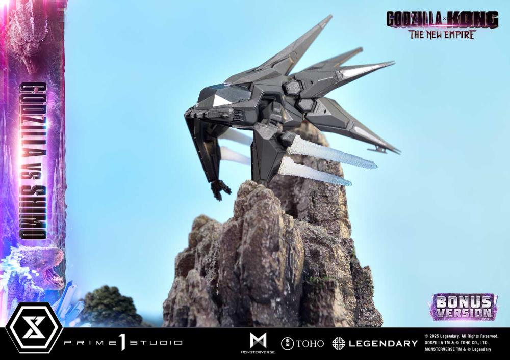 Godzilla x Kong: The New Empire Ultimate Diorama Masterline Godzilla vs. Shimo (Bonus Ver.) Statue Gallery Image 5