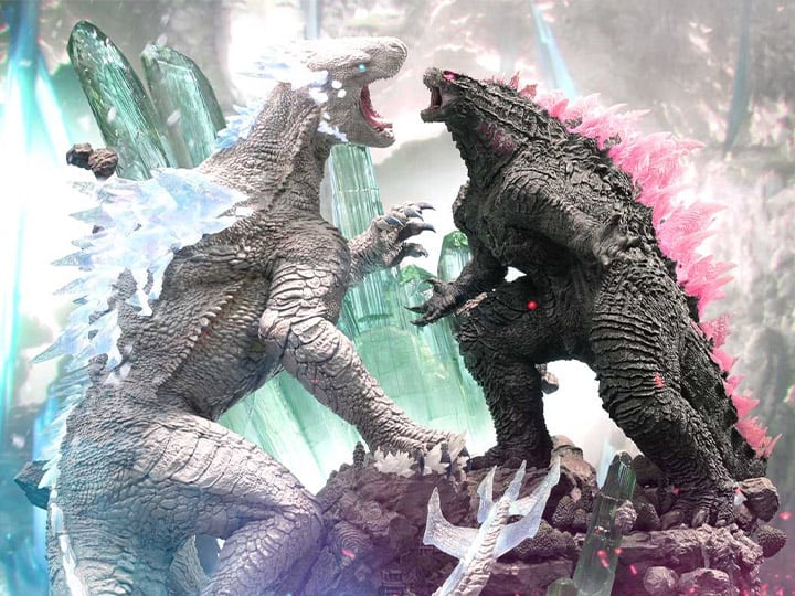 Godzilla x Kong: The New Empire Ultimate Diorama Masterline Godzilla vs. Shimo (Bonus Ver.) Statue Gallery Image 1