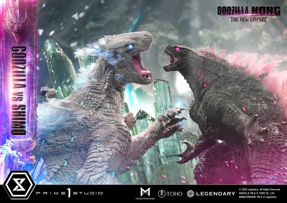 Godzilla x Kong: The New Empire Ultimate Diorama Masterline Godzilla vs. Shimo (Bonus Ver.) Statue Gallery Image 15