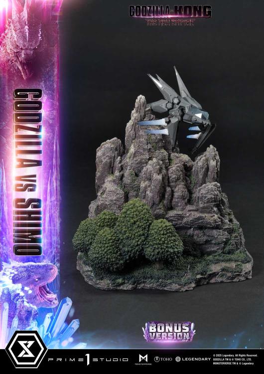 Godzilla x Kong: The New Empire Ultimate Diorama Masterline Godzilla vs. Shimo (Bonus Ver.) Statue Gallery Image 7