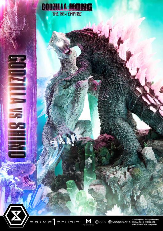 Godzilla x Kong: The New Empire Ultimate Diorama Masterline Godzilla vs. Shimo (Bonus Ver.) Statue Gallery Image 53