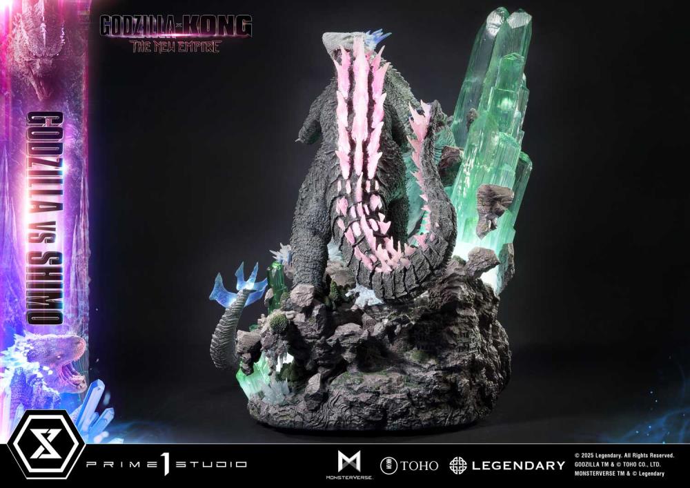 Godzilla x Kong: The New Empire Ultimate Diorama Masterline Godzilla vs. Shimo (Bonus Ver.) Statue Gallery Image 56