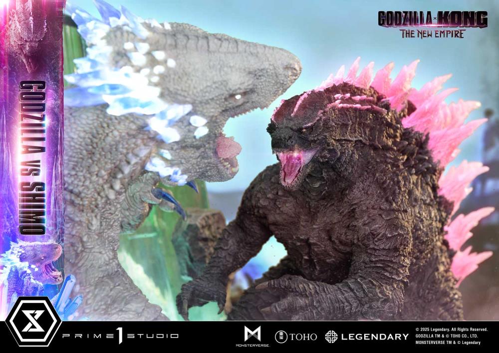 Godzilla x Kong: The New Empire Ultimate Diorama Masterline Godzilla vs. Shimo (Bonus Ver.) Statue Gallery Image 37