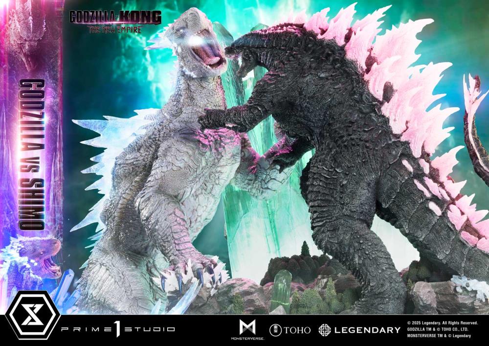 Godzilla x Kong: The New Empire Ultimate Diorama Masterline Godzilla vs. Shimo (Bonus Ver.) Statue Gallery Image 28