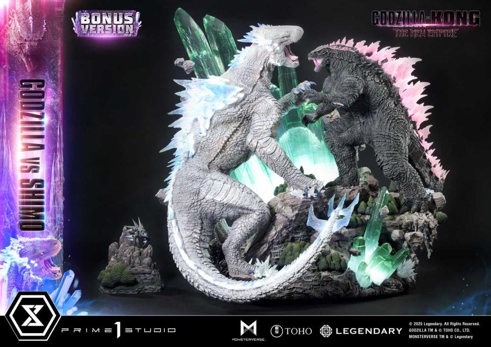 Godzilla x Kong: The New Empire Ultimate Diorama Masterline Godzilla vs. Shimo (Bonus Ver.) Statue Gallery Image 60