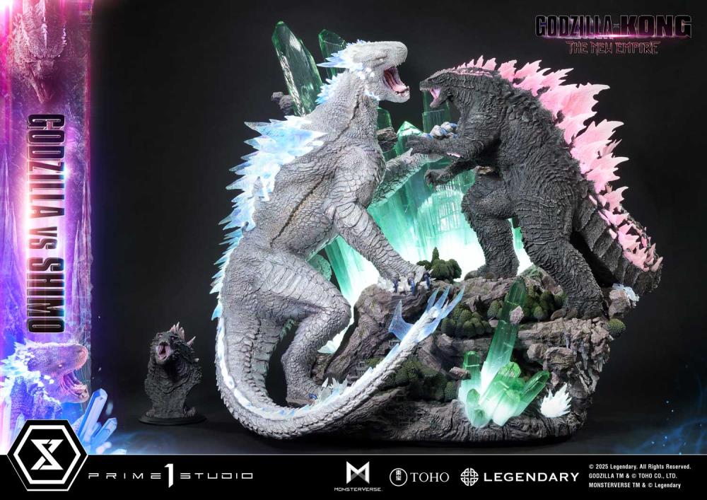 Godzilla x Kong: The New Empire Ultimate Diorama Masterline Godzilla vs. Shimo (Bonus Ver.) Statue Gallery Image 61