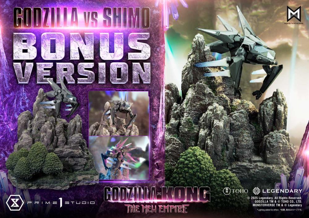 Godzilla x Kong: The New Empire Ultimate Diorama Masterline Godzilla vs. Shimo (Bonus Ver.) Statue Gallery Image 4