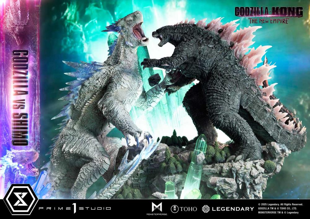 Godzilla x Kong: The New Empire Ultimate Diorama Masterline Godzilla vs. Shimo (Bonus Ver.) Statue Gallery Image 25