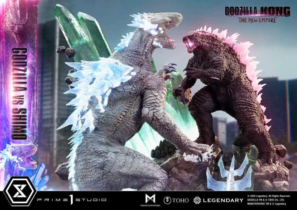 Godzilla x Kong: The New Empire Ultimate Diorama Masterline Godzilla vs. Shimo (Bonus Ver.) Statue Gallery Image 14