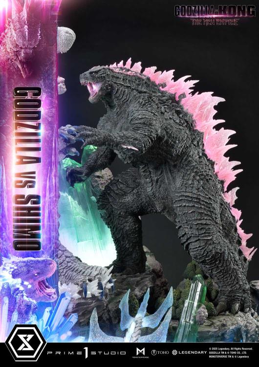 Godzilla x Kong: The New Empire Ultimate Diorama Masterline Godzilla vs. Shimo (Bonus Ver.) Statue Gallery Image 86