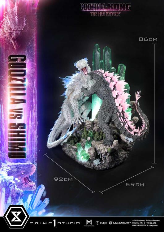 Godzilla x Kong: The New Empire Ultimate Diorama Masterline Godzilla vs. Shimo (Bonus Ver.) Statue Gallery Image 63