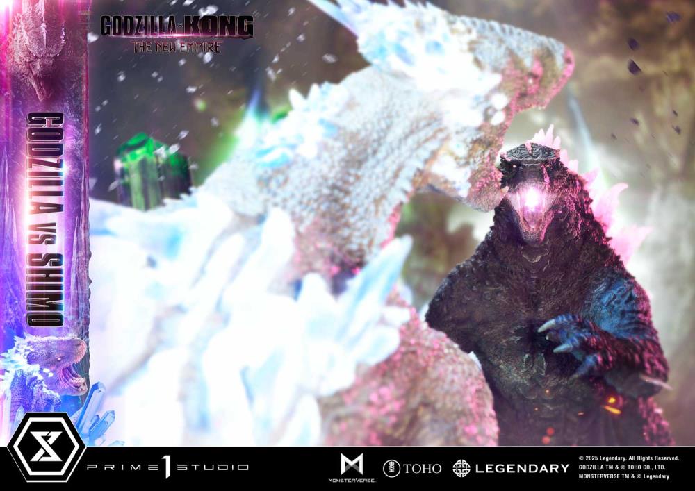 Godzilla x Kong: The New Empire Ultimate Diorama Masterline Godzilla vs. Shimo (Bonus Ver.) Statue Gallery Image 39